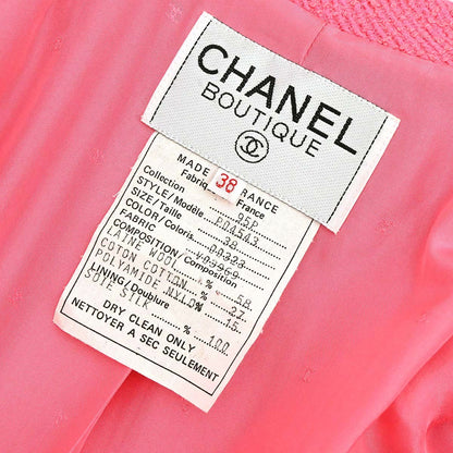 Chanel 1995 Single Breasted Jacket Pink #38