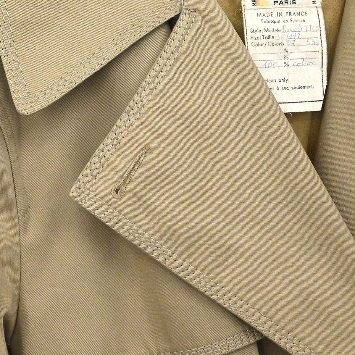 Celine Trench Coat Beige Ravel #38