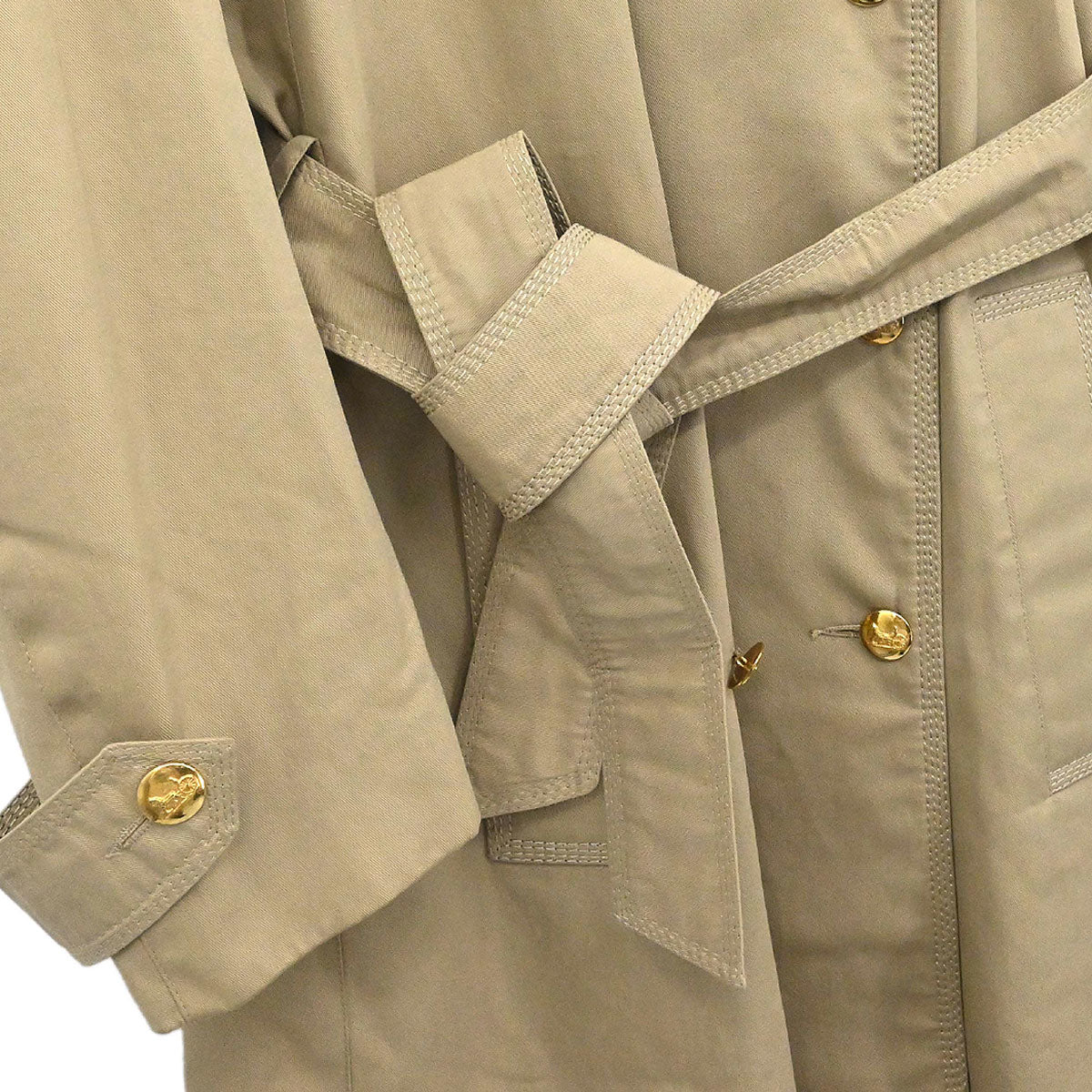 Celine Trench Coat Beige Ravel #38