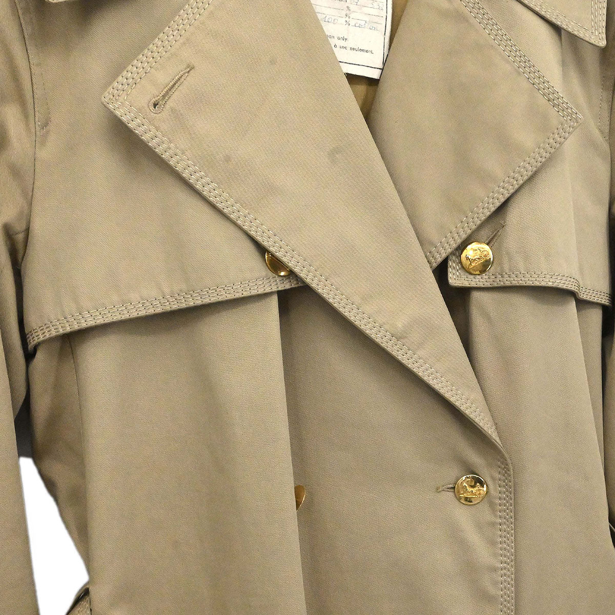 Celine Trench Coat Beige Ravel #38