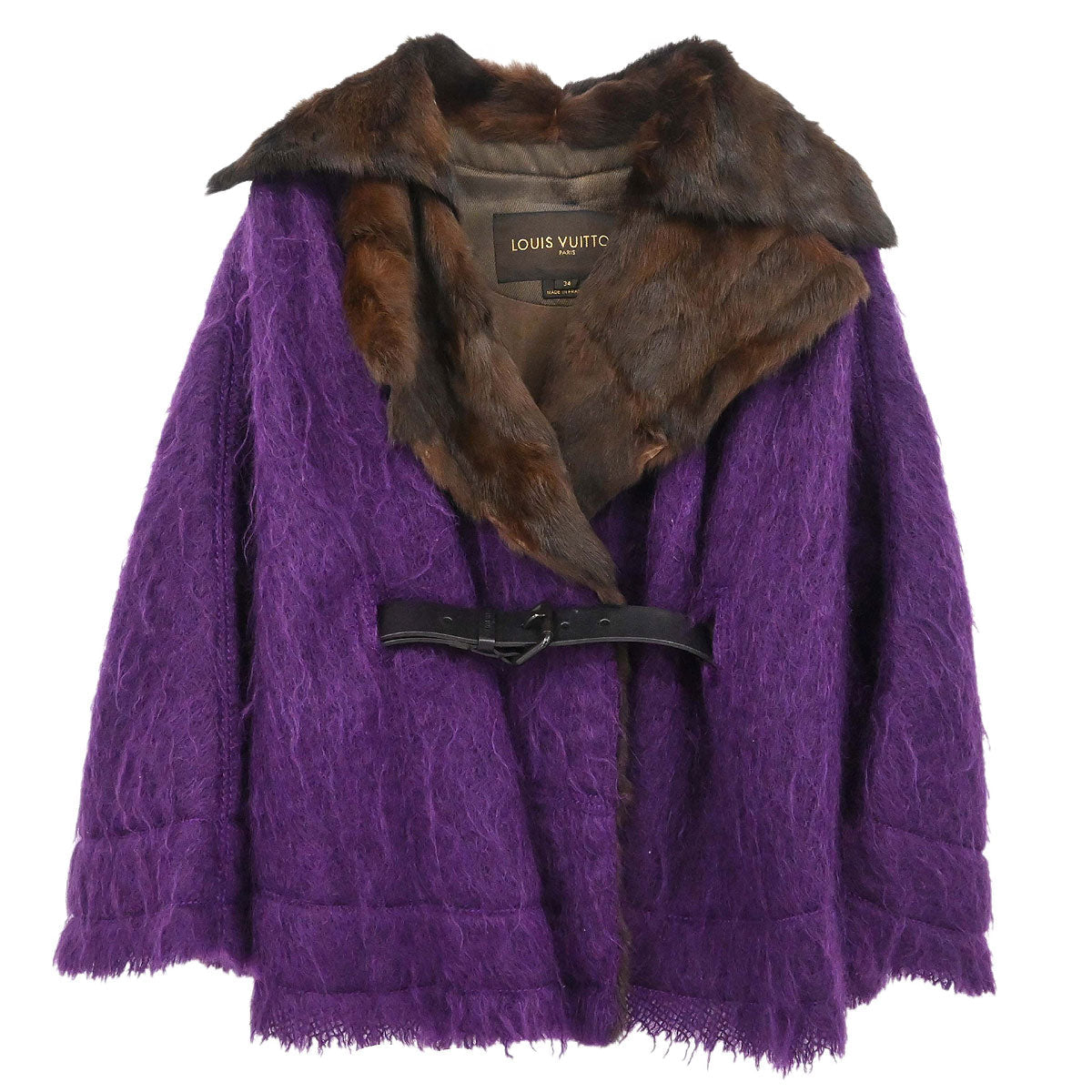 Louis Vuitton * Poncho Cape Purple #34