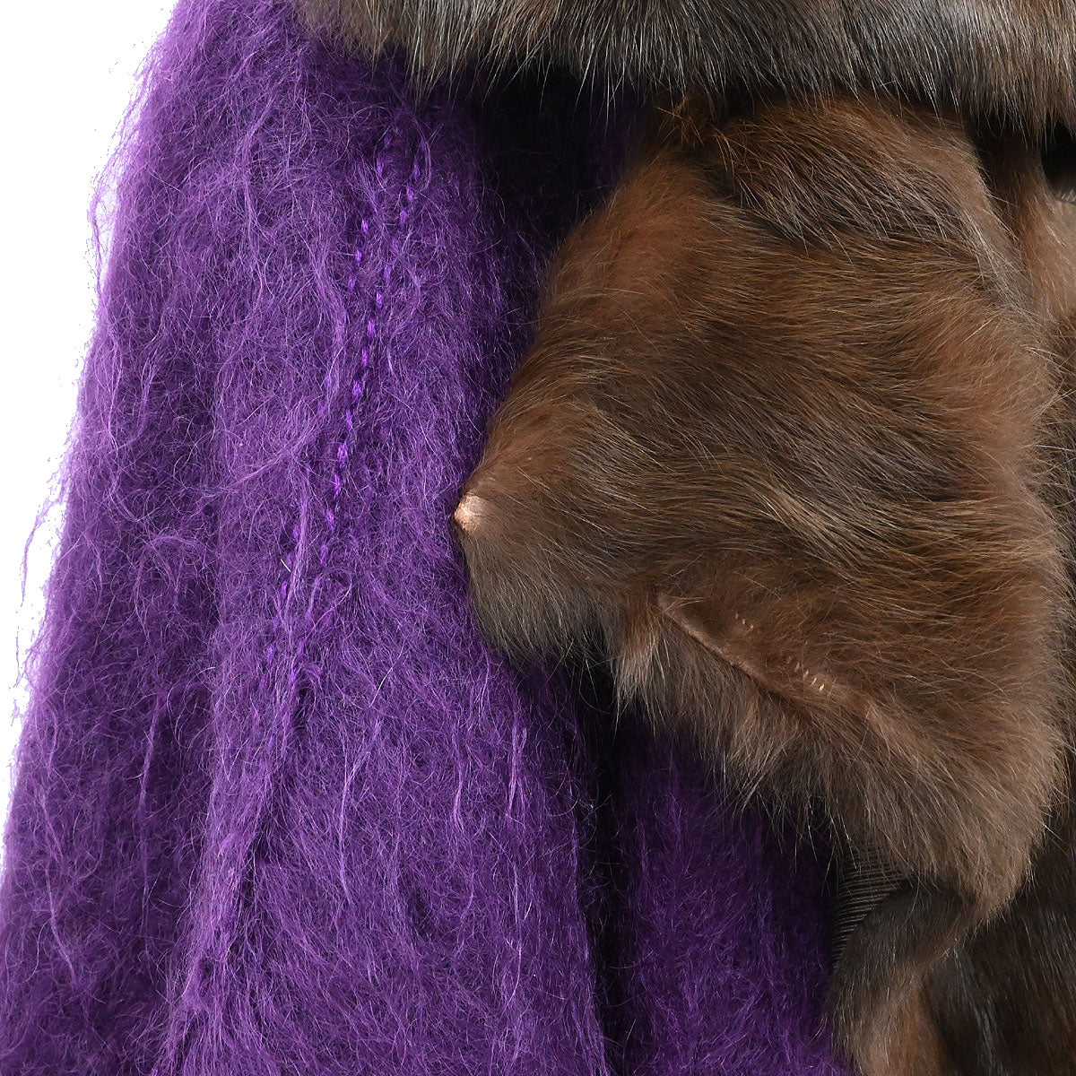 Louis Vuitton * Poncho Cape Purple #34