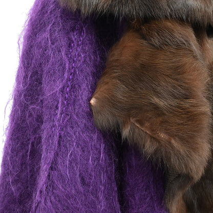 Louis Vuitton * Poncho Cape Purple #34