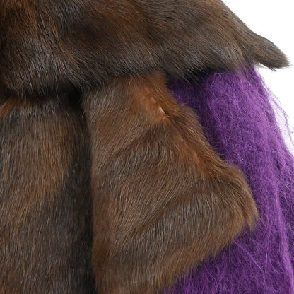 Louis Vuitton * Poncho Cape Purple #34