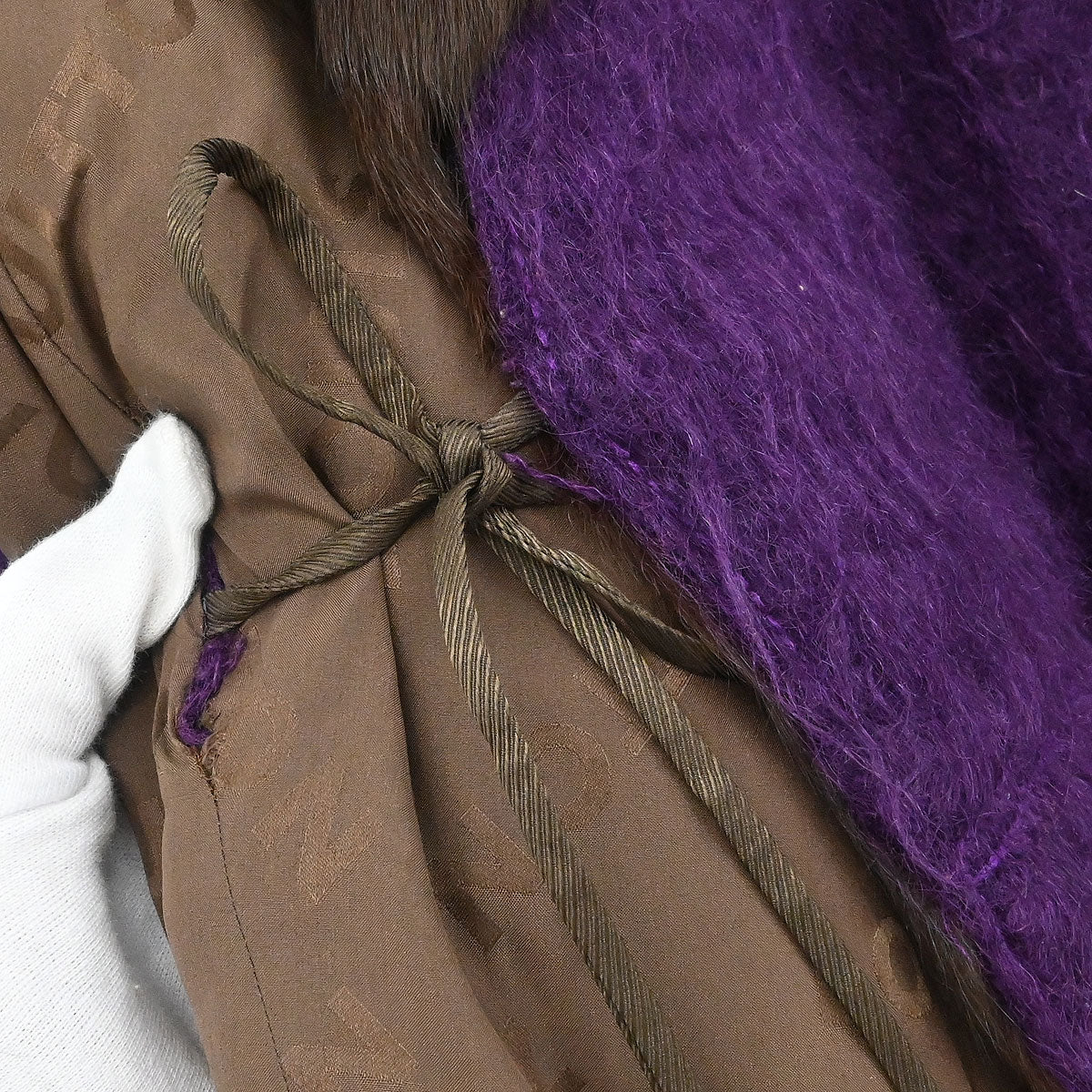 Louis Vuitton * Poncho Cape Purple #34