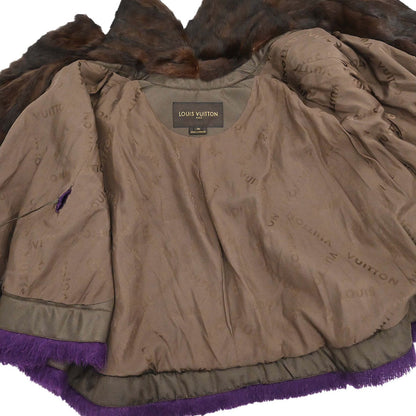 Louis Vuitton * Poncho Cape Purple #34