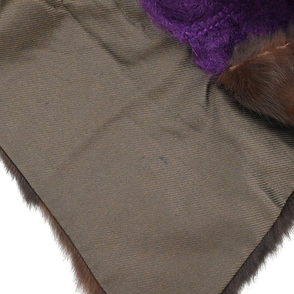 Louis Vuitton * Poncho Cape Purple #34
