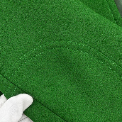 Hermes Collarless Jacket Green #40