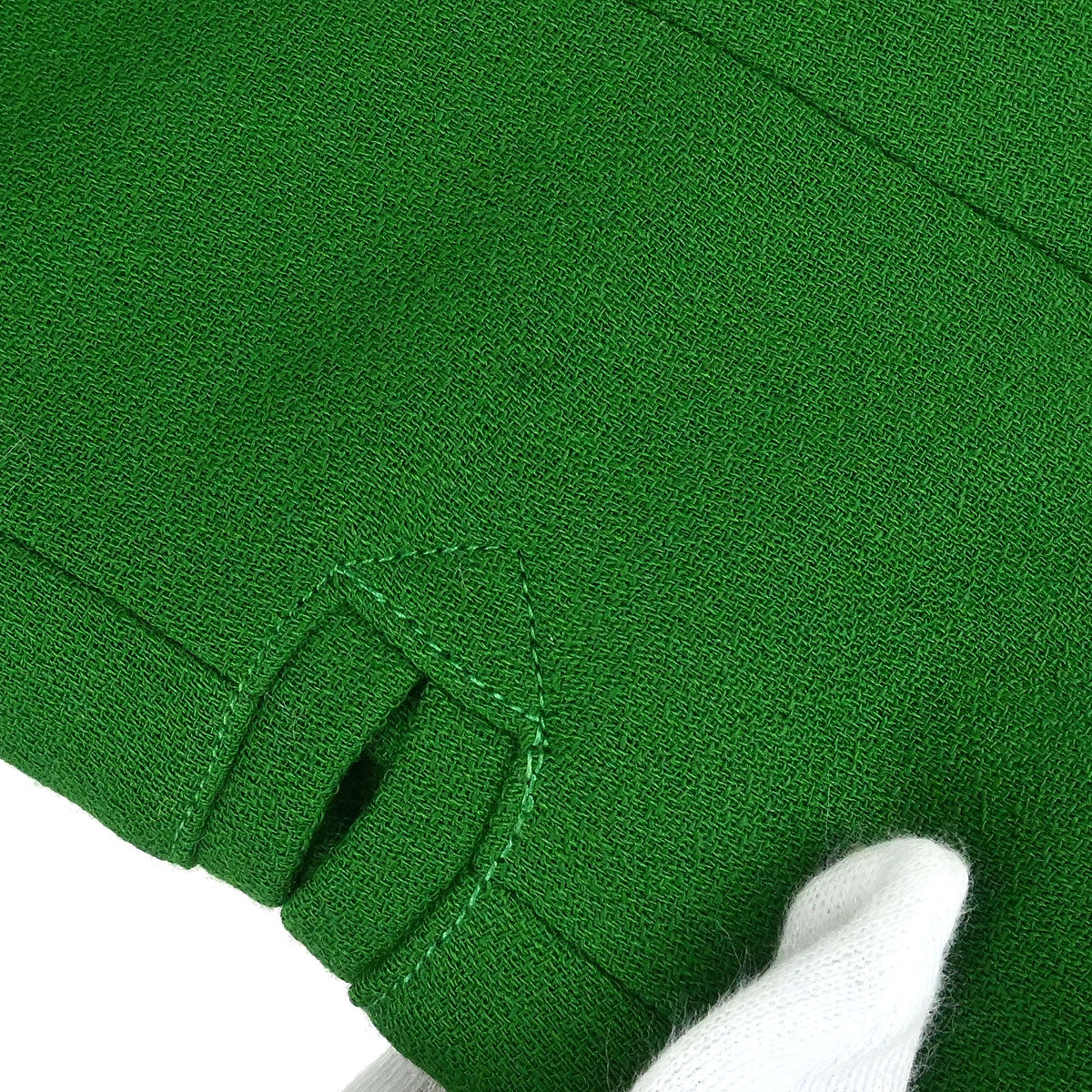 Hermes Collarless Jacket Green #40