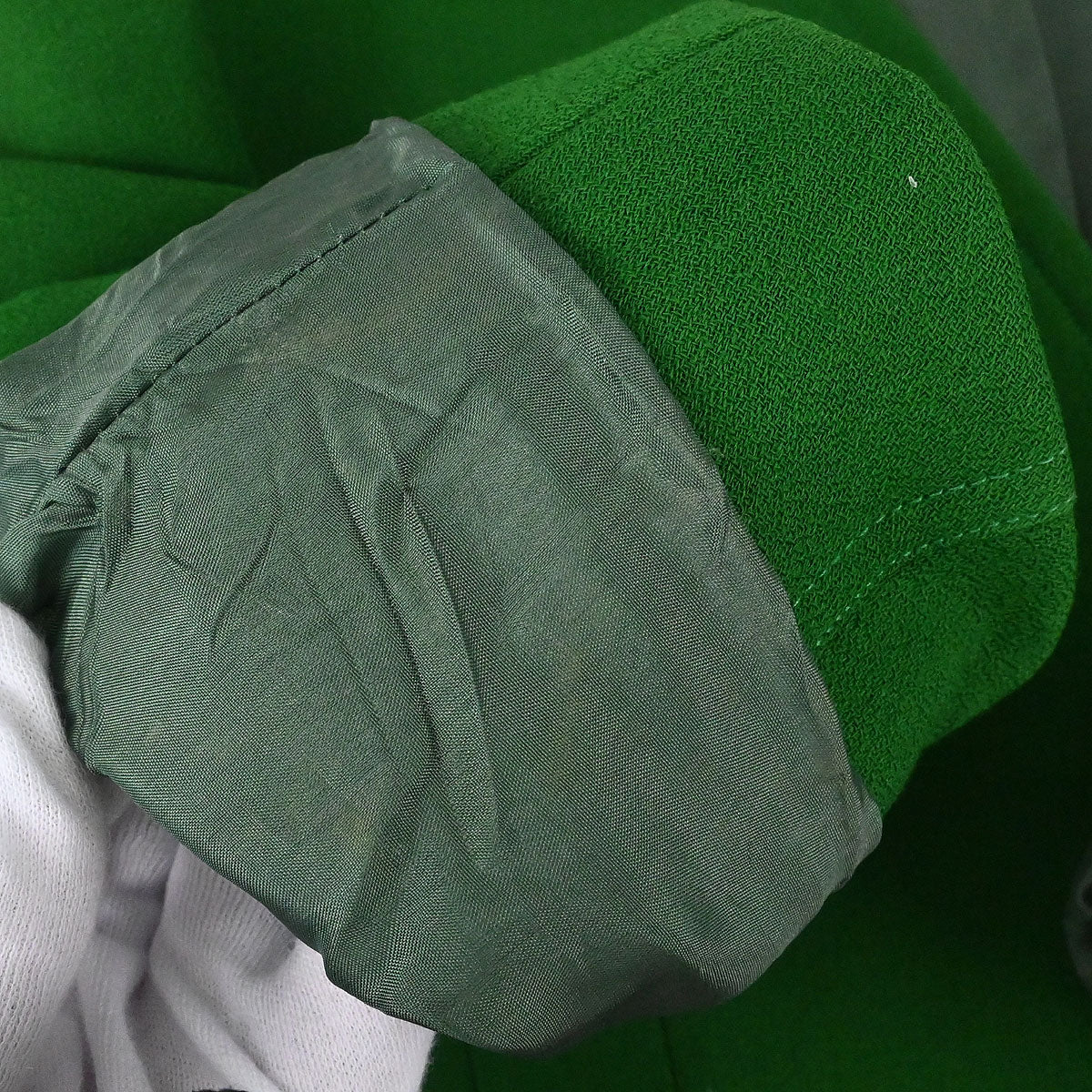 Hermes Collarless Jacket Green #40