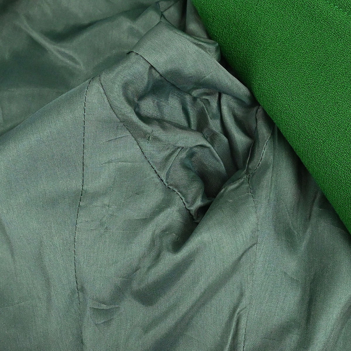 Hermes Collarless Jacket Green #40