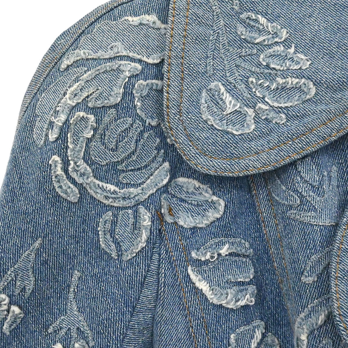 Christian Dior 2005 Denim Floral Jacket Blue #36