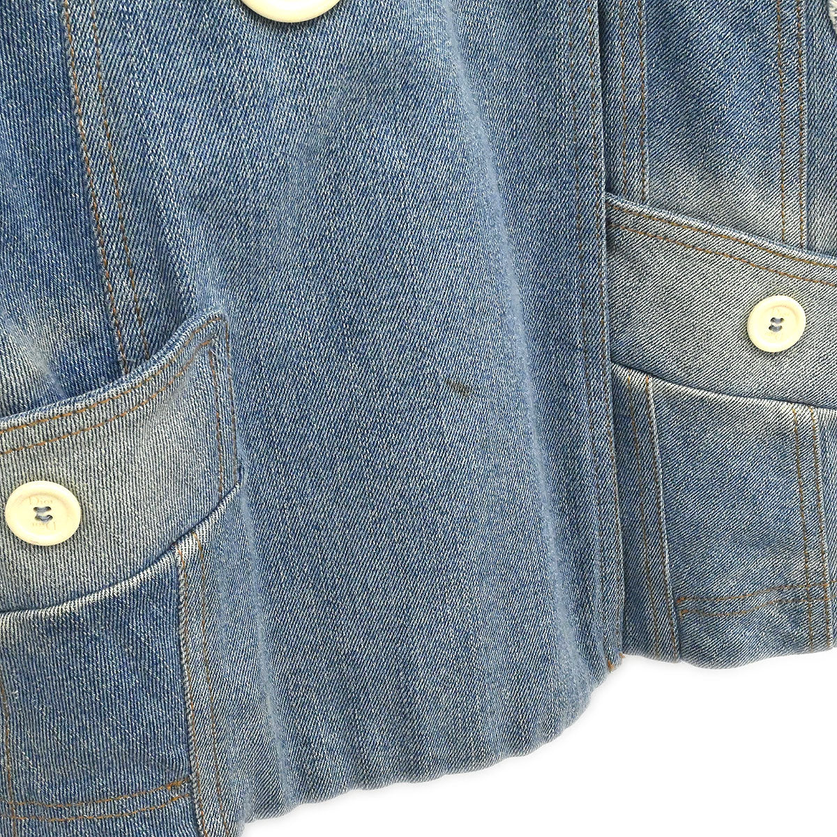 Christian Dior 2005 Denim Floral Jacket Blue #36