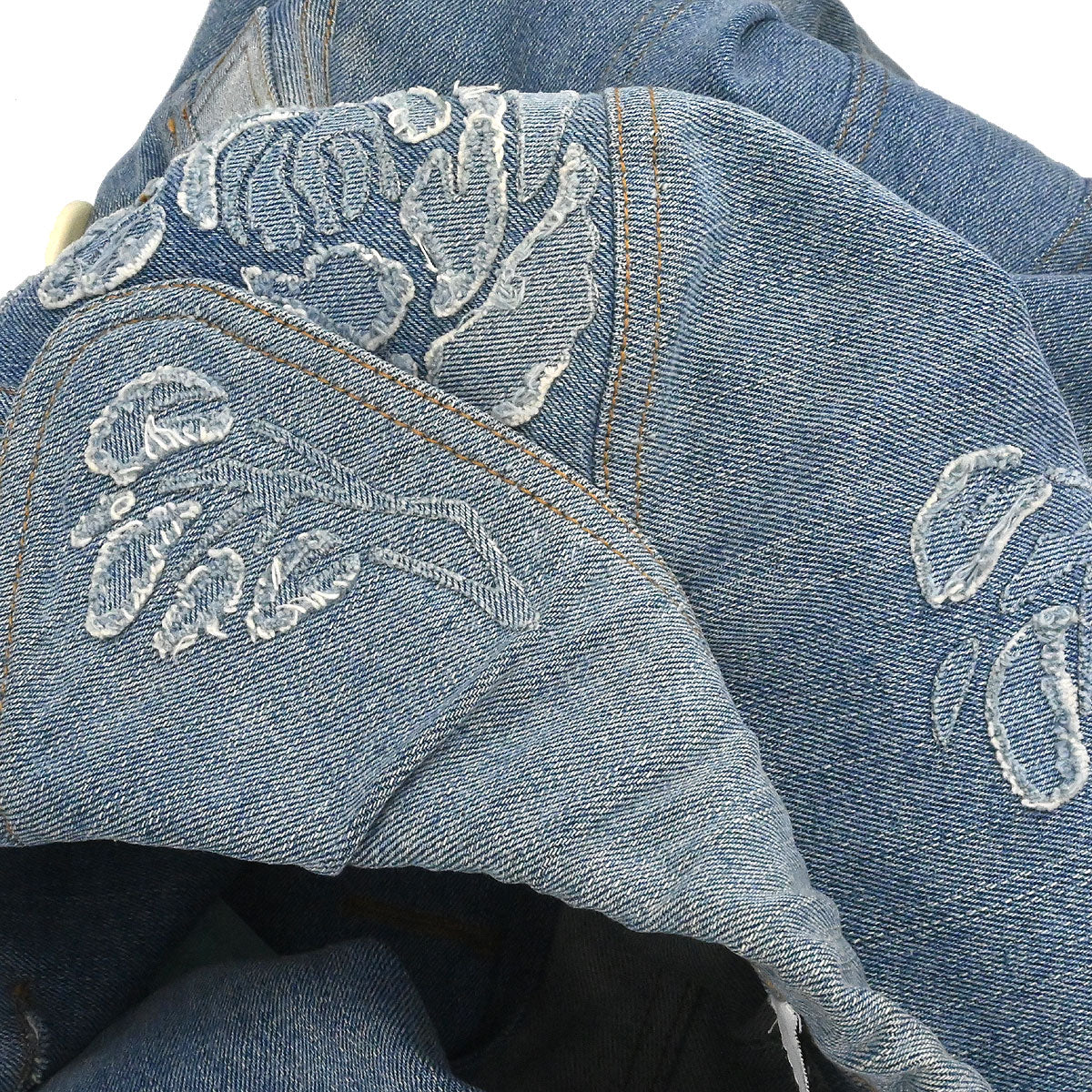 Christian Dior 2005 Denim Floral Jacket Blue #36