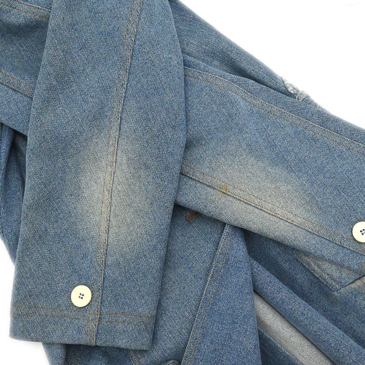 Christian Dior 2005 Denim Floral Jacket Blue #36