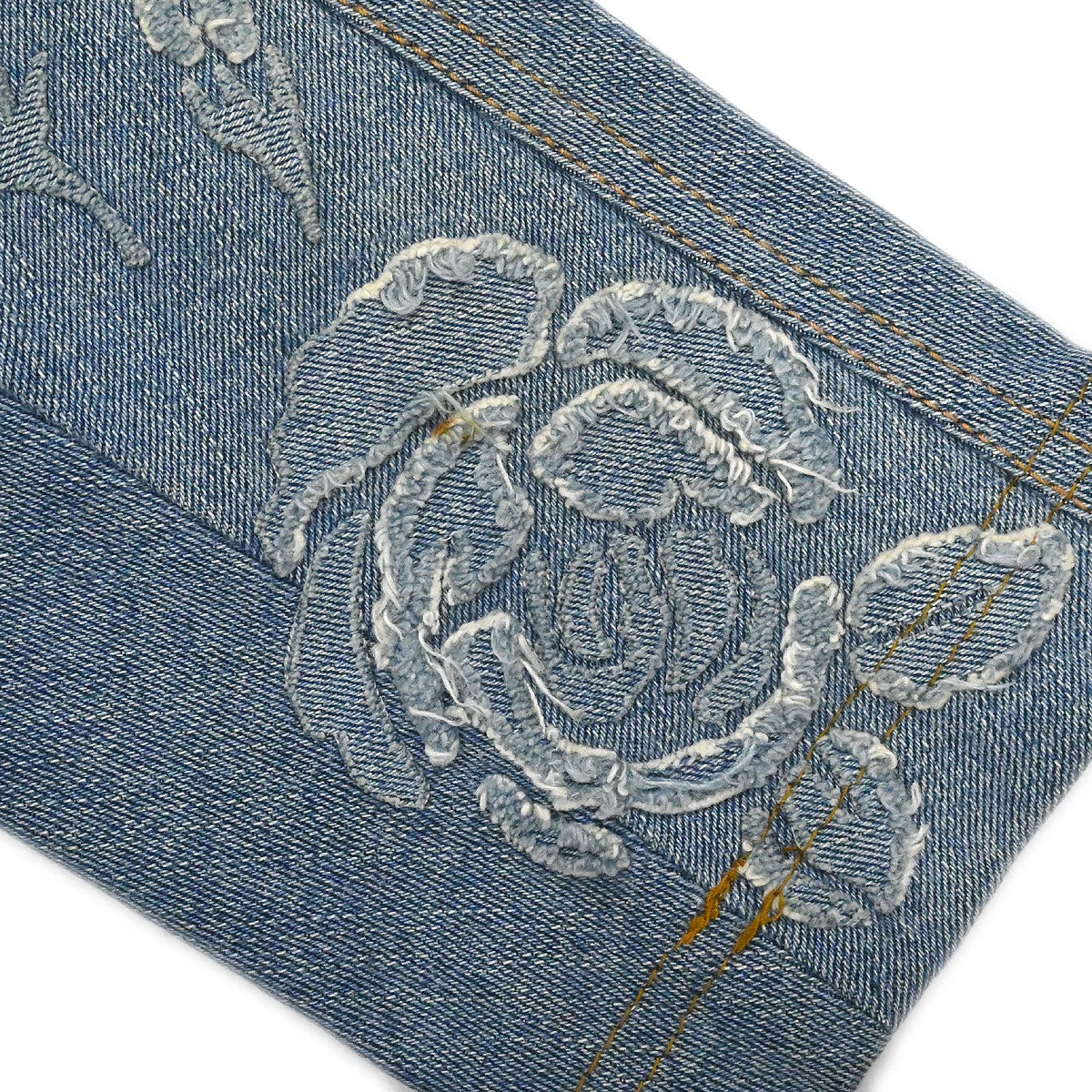 Christian Dior 2005 Denim Floral Jacket Blue #36