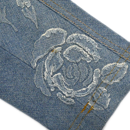 Christian Dior 2005 Denim Floral Jacket Blue #36