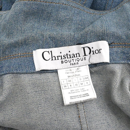 Christian Dior 2005 Denim Floral Jacket Blue #36