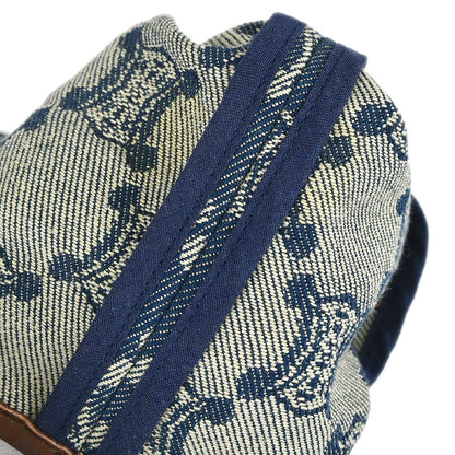 Celine Collarless Zip Up Denim Jacket Macadam Blue #36