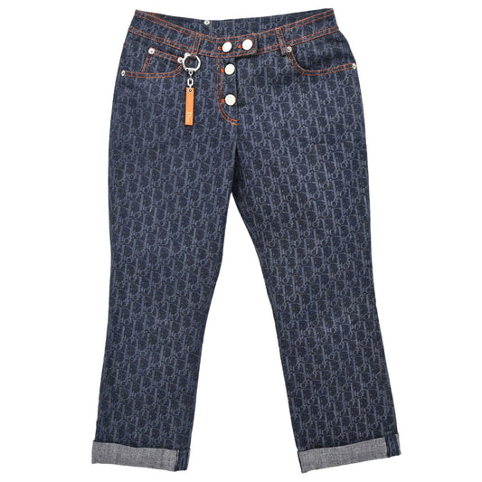 Christian Dior 2006 Flight Trotter Denim Pants Navy #34