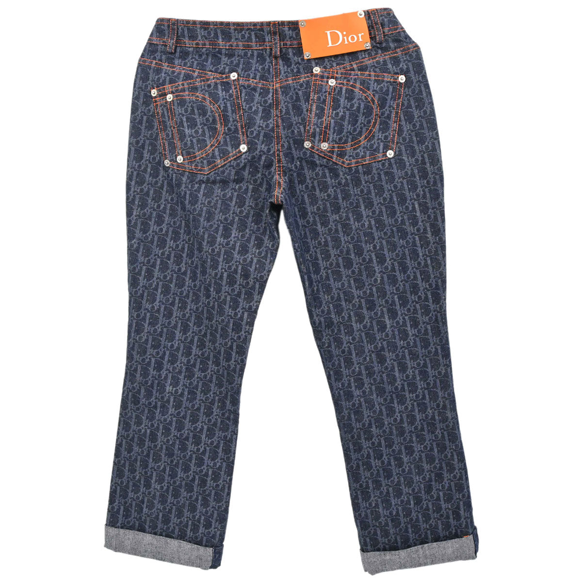 Christian Dior 2006 Flight Trotter Denim Pants Navy #34