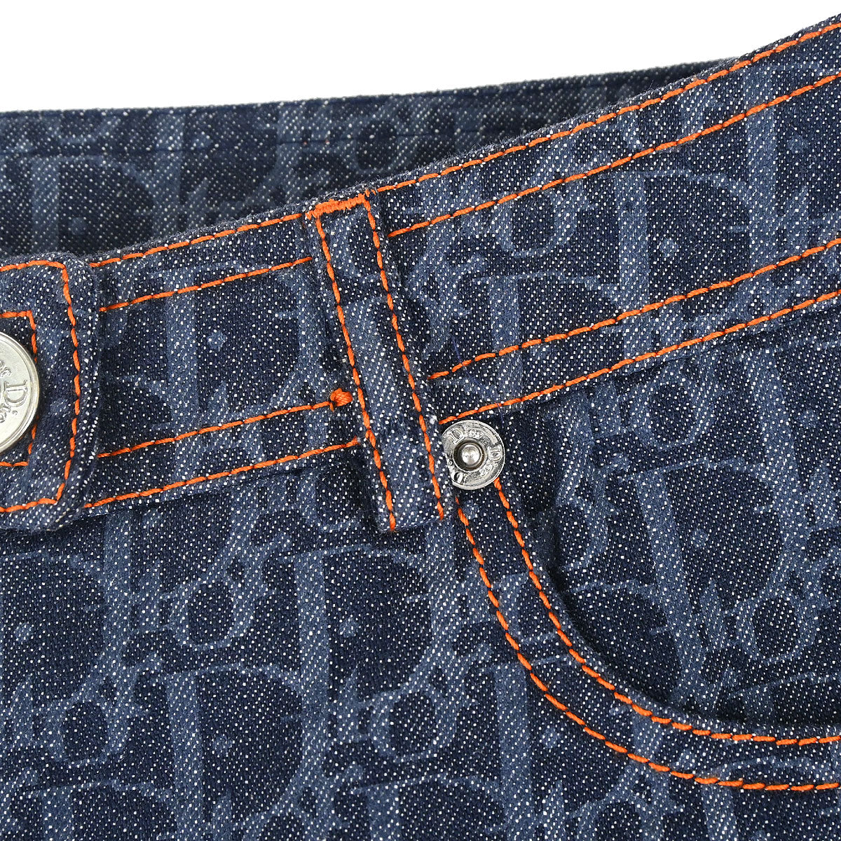 Christian Dior 2006 Flight Trotter Denim Pants Navy #34