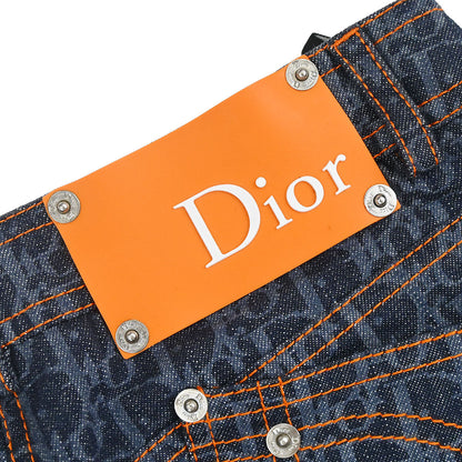 Christian Dior 2006 Flight Trotter Denim Pants Navy #34