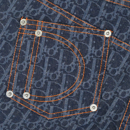 Christian Dior 2006 Flight Trotter Denim Pants Navy #34