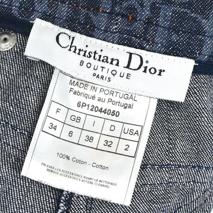 Christian Dior 2006 Flight Trotter Denim Pants Navy #34