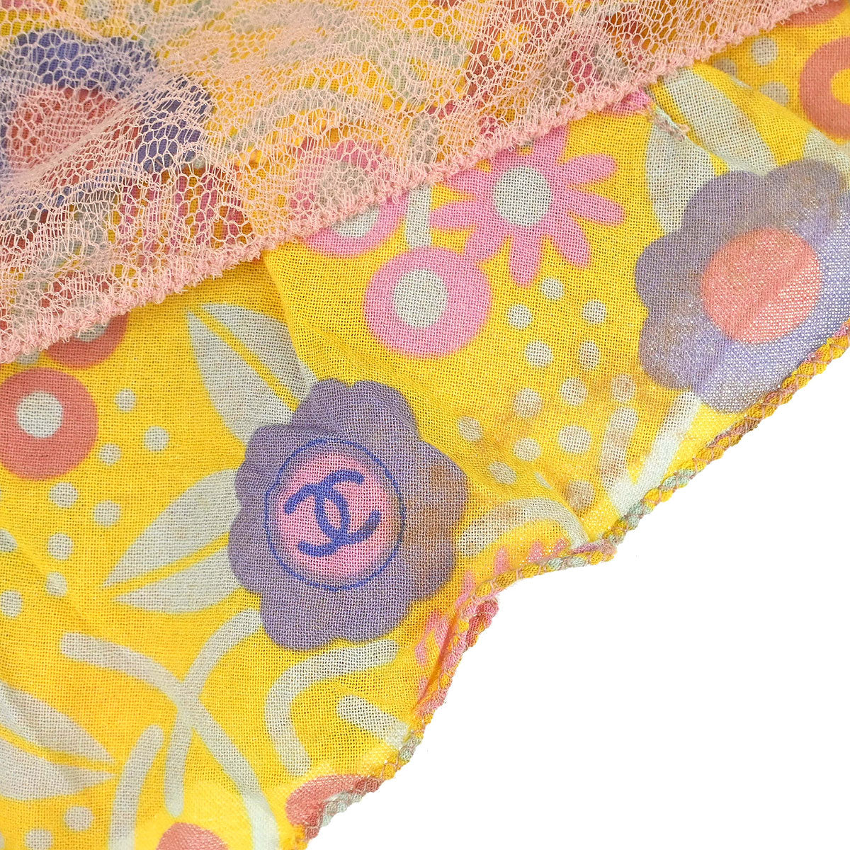Chanel 2003 Flower Camisole Top Yellow #38