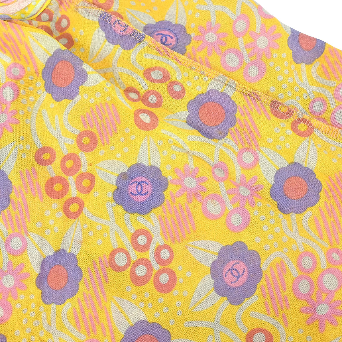 Chanel 2003 Flower Camisole Top Yellow #38