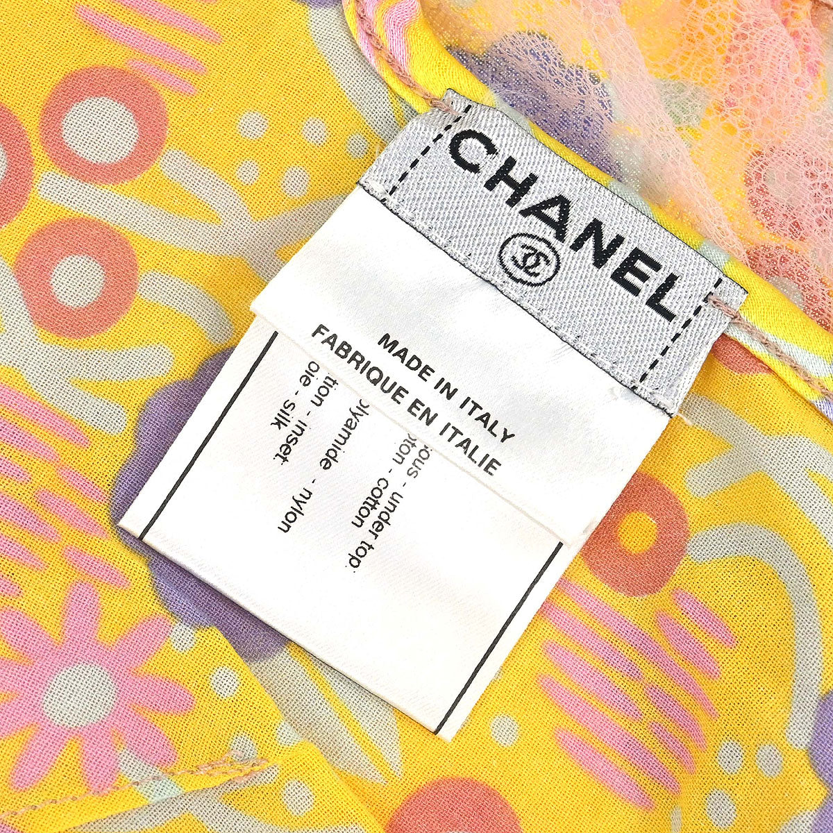Chanel 2003 Flower Camisole Top Yellow #38
