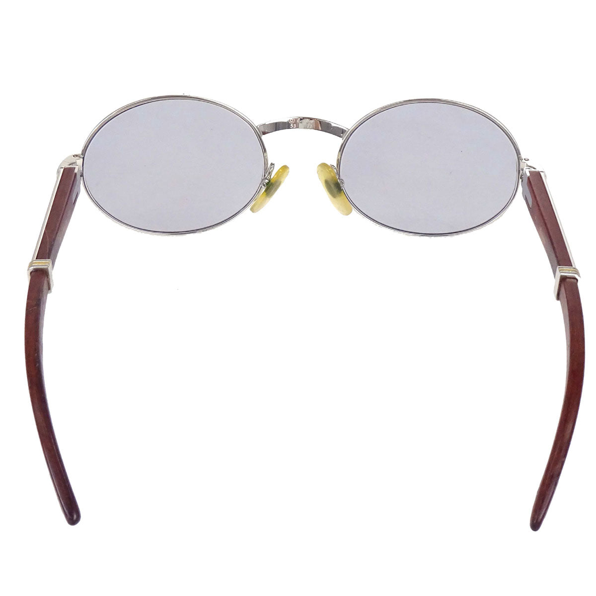 Cartier Sunglasses Eyewear Brown 53□22 140b Small Good