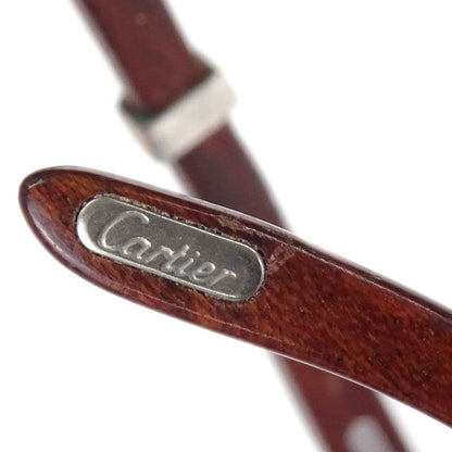 Cartier Sunglasses Eyewear Brown 53□22 140b Small Good