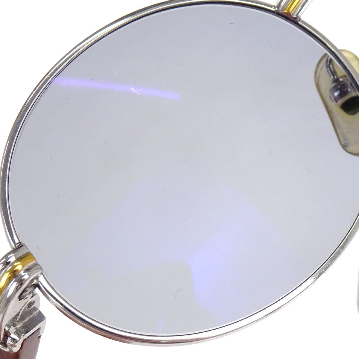 Cartier Sunglasses Eyewear Brown 53□22 140b Small Good