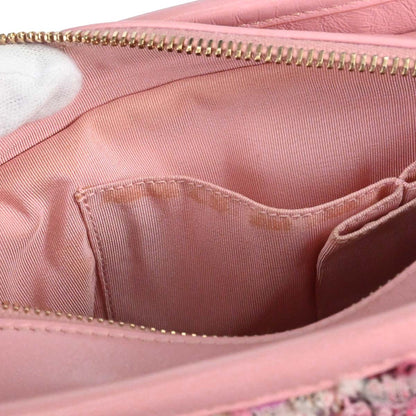 Chanel Pink Tweed Calfskin Small Gabrielle Shoulder Bag