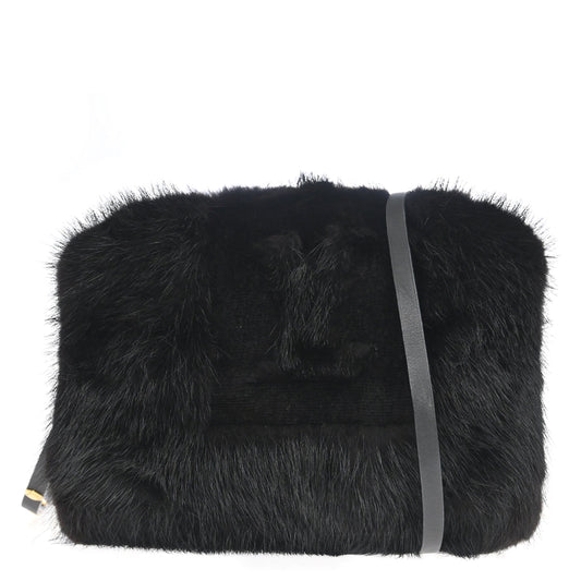 Louis Vuitton Black Mink Muff Monchon Arm Warmer M72102