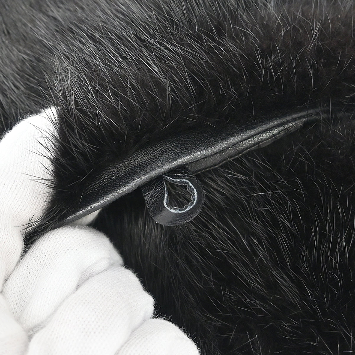 Louis Vuitton Black Mink Muff Monchon Arm Warmer M72102