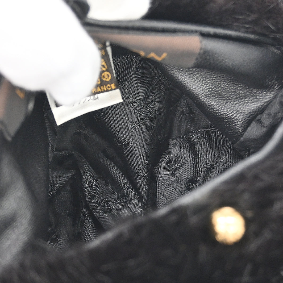 Louis Vuitton Black Mink Muff Monchon Arm Warmer M72102