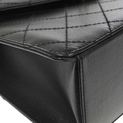 Chanel Black Caviar Skin Top Handle Handbag