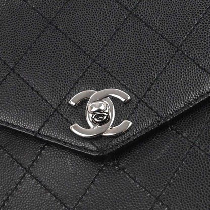 Chanel Black Caviar Skin Top Handle Handbag