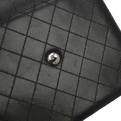 Chanel Black Caviar Skin Top Handle Handbag