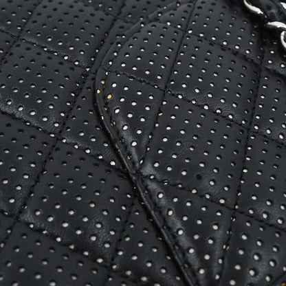 Chanel Black Perforated Lambskin Shoulder Bag