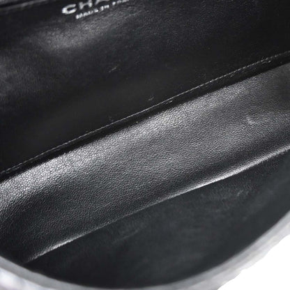 Chanel Black Perforated Lambskin Shoulder Bag