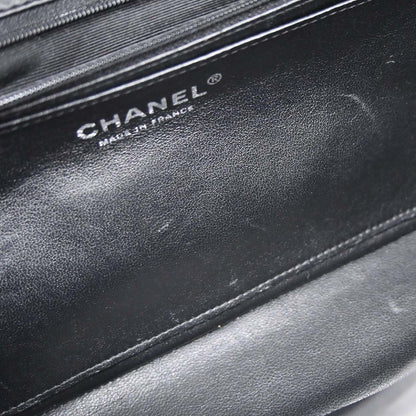 Chanel Black Perforated Lambskin Shoulder Bag