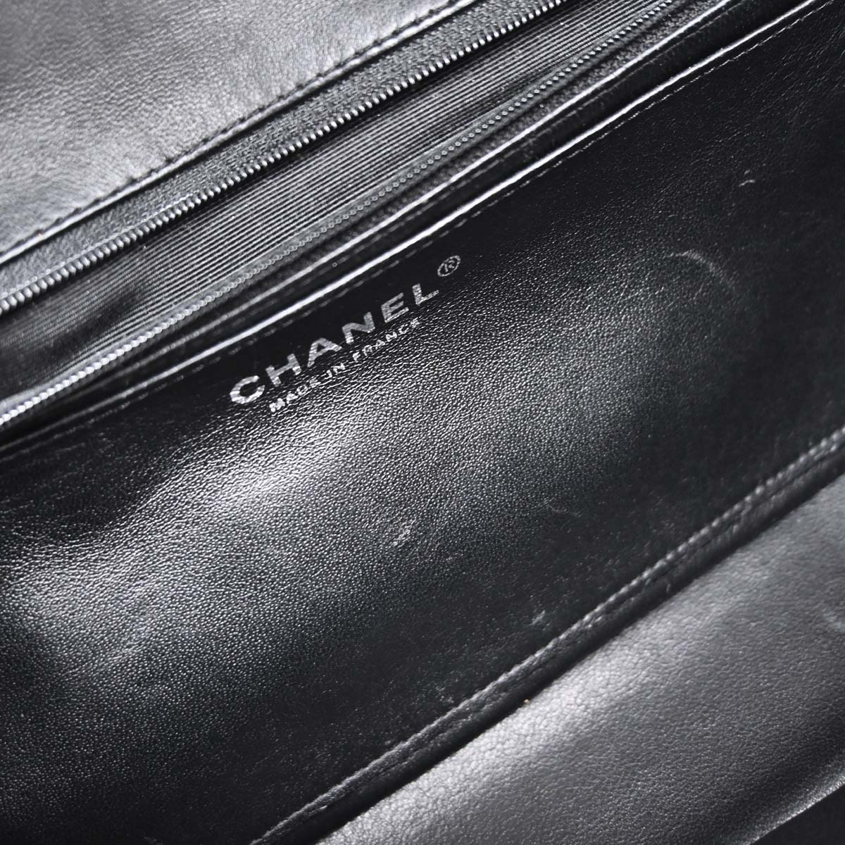 Chanel Black Perforated Lambskin Shoulder Bag