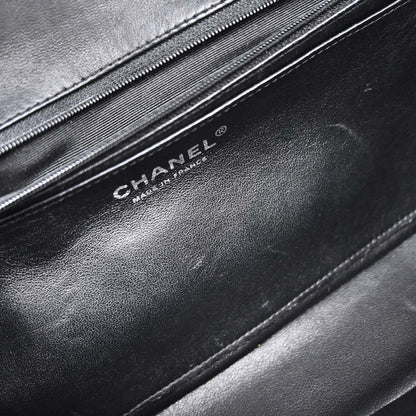 Chanel Black Perforated Lambskin Shoulder Bag