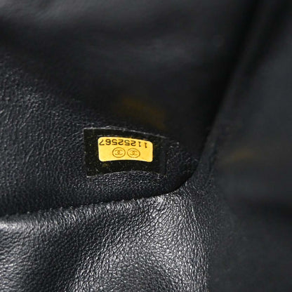Chanel Black Perforated Lambskin Shoulder Bag