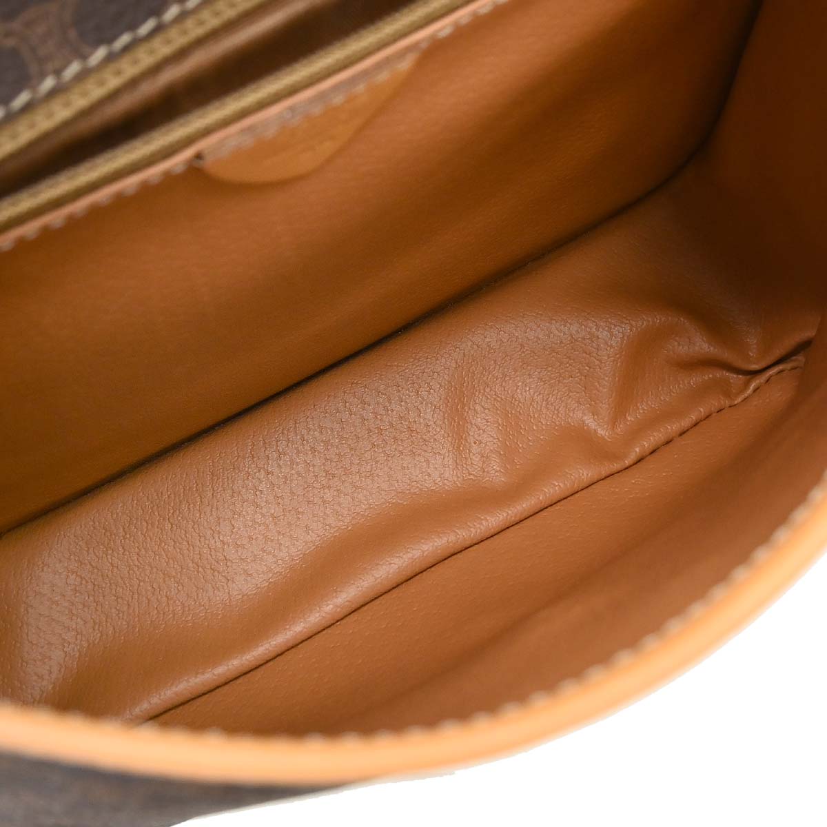 Celine Brown PVC Macadam Shoulder Bag