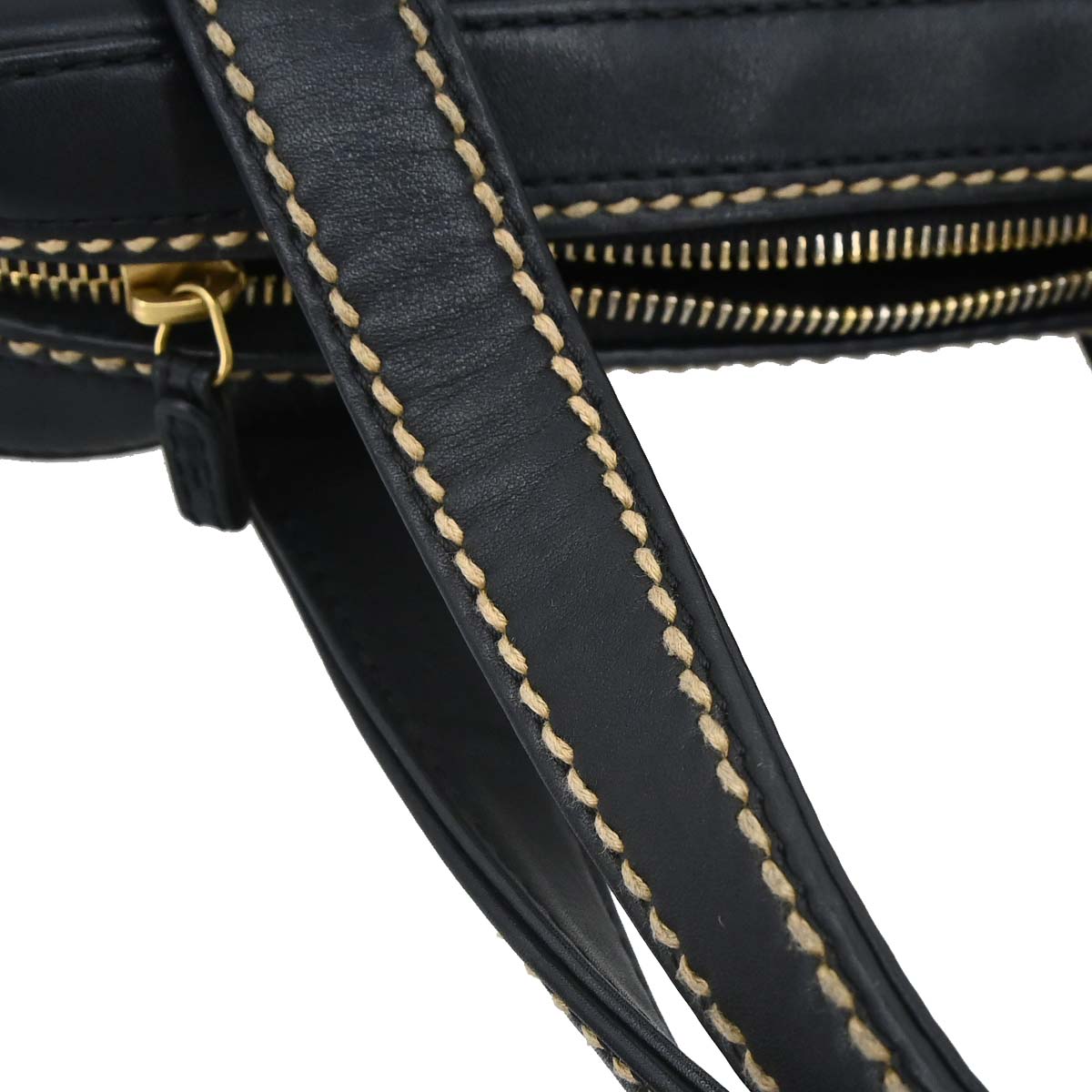 Chanel Black Calfskin Wild Stitch Handbag